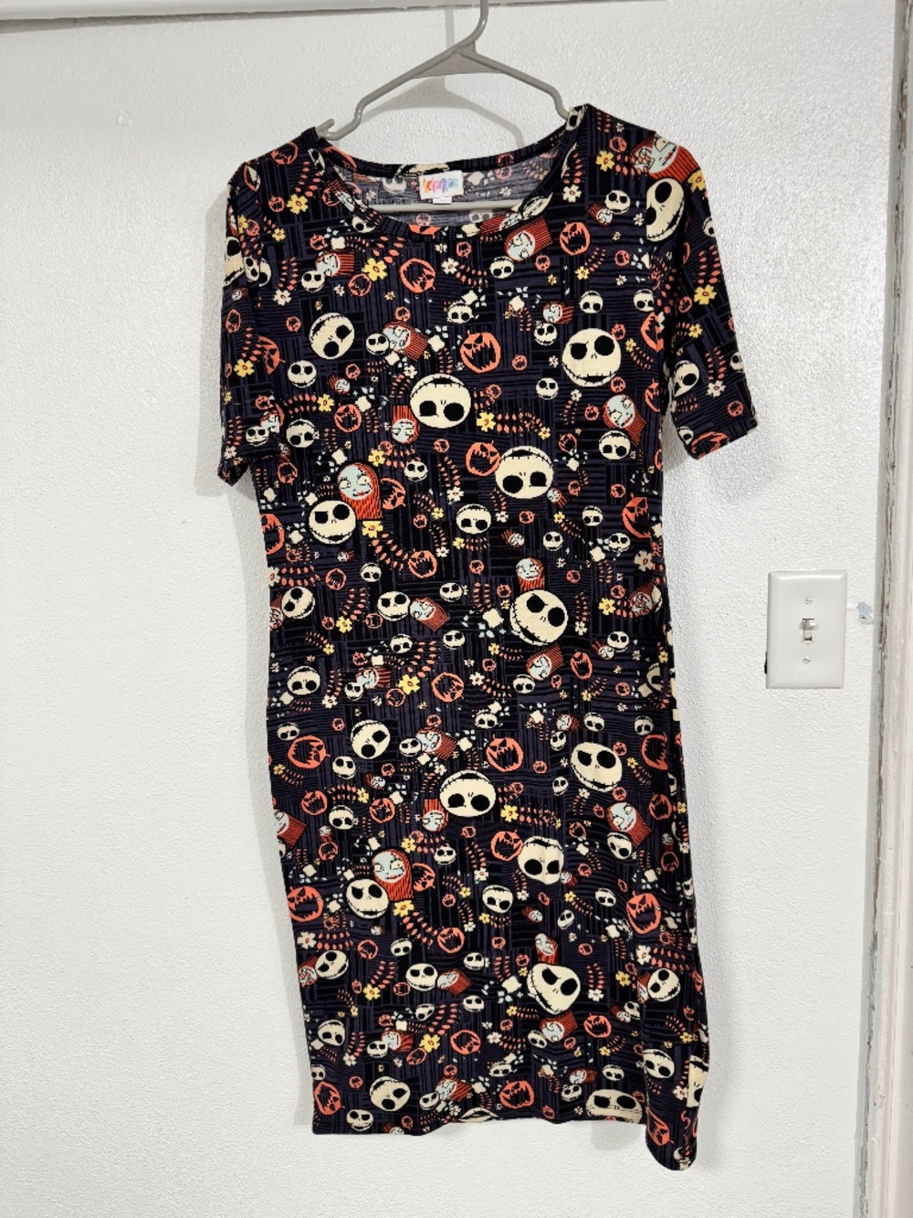 LuLaRoe Nightmare Before Christmas (NBC) Halloween Julia dress size Medium